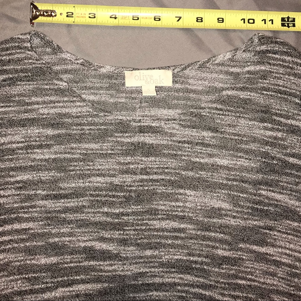 Sheer Dolman Tunic, Olive & Oak, Gray, Small - Picture 11 of 16